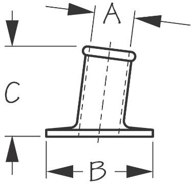 Sea Dog Marine - Chrome Brass Pole Socket 3/4" (492211-1)