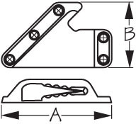 Sea Dog Marine - Cl233 Sail Line Cleat (002330)