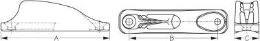 Sea Dog Marine - Cl702 Aluminum Boom Cleat (007020-1)