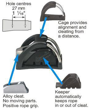 Sea Dog Marine - Cl832ckcan Clamcleat (008325-1)