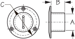 Sea Dog Marine - Cst Pipe Deck Fill Waste 1-1/2 (351353-1)