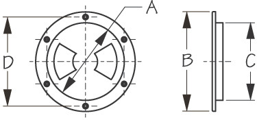 Sea Dog Marine - Deck Plate Standard 4" - Sea-dog Line - 337140 (337140-1)