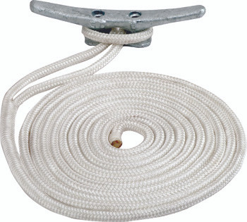 Sea Dog Marine - Double Braid Nylon Line 3/8x25' Red (302110025rd-1)