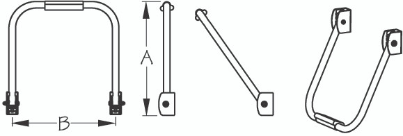 Sea Dog Marine - Flip Up Ladder - 1 Step (328908-1)