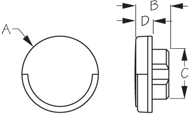 Sea Dog Marine - Led Crtsy Btn Light Blue/180dg (401384-1)