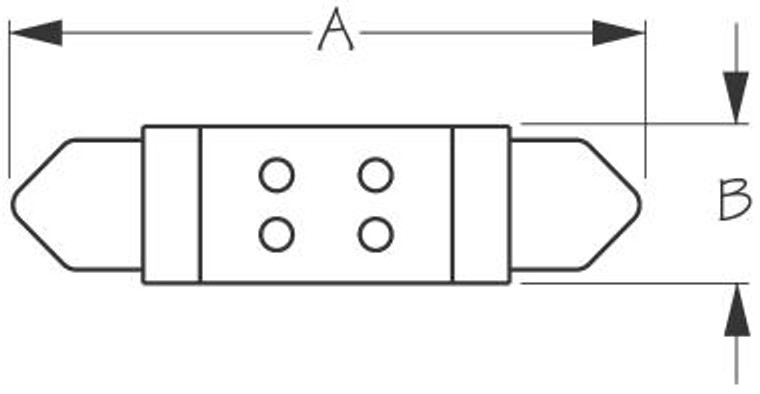 Sea Dog Marine - Led Fasten Bulb 1-1/2 4 Led (442236-1) Sea Dog Marine - Led Fasten Bulb 1-1/2 4 Led (442236-1)