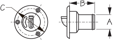 Sea Dog Marine - Nylon Flip Cap Deck Fill Diesl (357031-1)