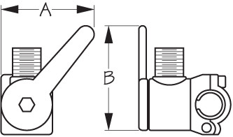 Sea Dog Marine - Nylon Rail Mount Ant Bracket W/handle (327148-1)