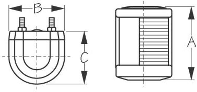 Sea Dog Marine - Nylon/polycarb Side Light Port (400003-1) Sea Dog Marine - Nylon/polycarb Side Light Port (400003-1)