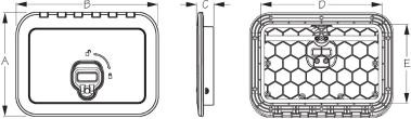 Sea Dog Marine - Nylon/pp Rectifier Deck Hatch 10x14 - Sea-dog Line (336520)