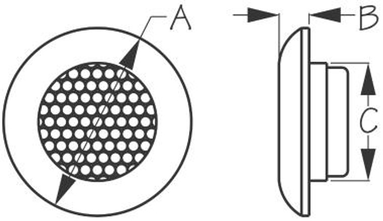 Sea Dog Marine - Plastic Crtsy Light - Led Chrome Trim - Sea-dog Line - 401615 (401615-1)