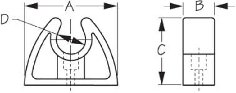 Sea Dog Marine - Pole Storage Clip - 3/4" (491145-1) Sea Dog Marine - Pole Storage Clip - 3/4" (491145-1)