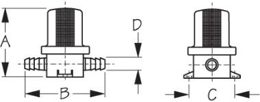 Sea Dog Marine - Poly Inch-line Strainr 3/4 Hose (364137)