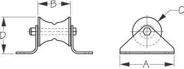 Sea Dog Marine - Replacement Wheel 3 7/16"x3" (328079-1)