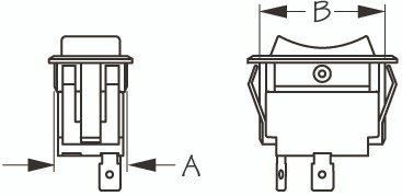 Sea Dog Marine - Rocker Switch(sp) On/off/on (420243-1)