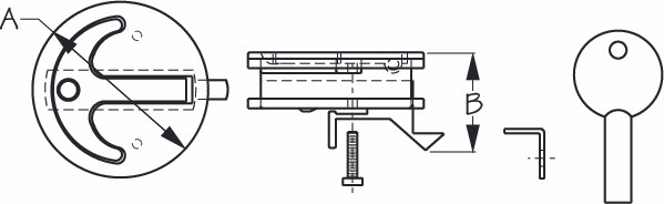 Sea Dog Marine - Slam Latch 2 T-handle Locking (3-221972l)
