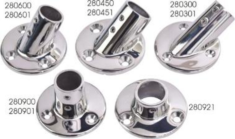 Sea Dog Marine - Stainless Steel 90dg Round Base 1" (280901-1) Sea Dog Marine - Stainless Steel 90dg Round Base 1" (280901-1)