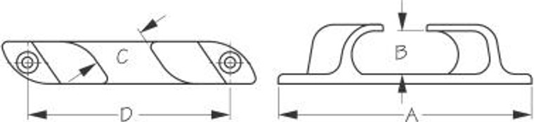 Sea Dog Marine - Stainless Steel Bow Chocks 6" (060043-1) Sea Dog Marine - Stainless Steel Bow Chocks 6" (060043-1)