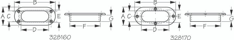 Sea Dog Marine - Stainless Steel Hawse Pipe 9-1/4"x5-1/4" (328170)