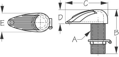 Sea Dog Marine - Stainless Steel Intake Strainer - 1" (369575)