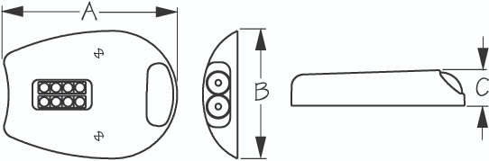 Sea Dog Marine - Stainless Steel Led (cree) Docking Lights (405951-1)