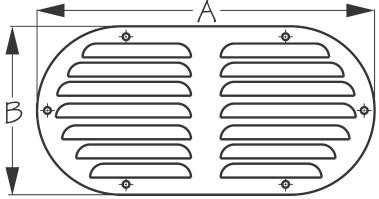 Sea Dog Marine - Stainless Steel Louvered Vent 9-1/8x4-5/8 - Sea-dog Line - 331405 (331405-1)