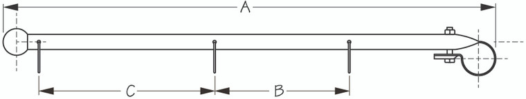 Sea Dog Marine - Stainless Steel Pulpit Flag Pole 15-1/2" (328115-1) Sea Dog Marine - Stainless Steel Pulpit Flag Pole 15-1/2" (328115-1)