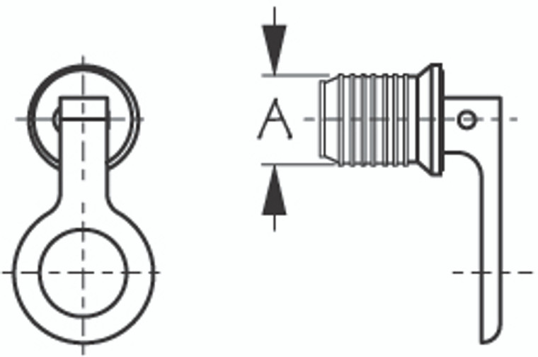 Sea Dog Marine - Stainless Steel Snap Handle Drain Plug Dsply (520075-5) Sea Dog Marine - Stainless Steel Snap Handle Drain Plug Dsply (520075-5)