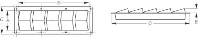 Sea Dog Marine - Stainless Steel Ventilator 10-slot (331280) Sea Dog Marine - Stainless Steel Ventilator 10-slot (331280)