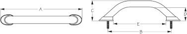 Sea Dog Marine - Standard Mount Handrail 10 (254509-1)