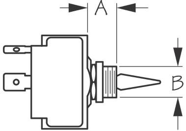 Sea Dog Marine - Toggle Switch (spark Plug) Ilmntd On/off/on (420118-1)