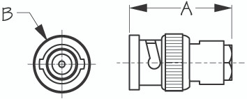 Sea Dog Marine - Uhf/bnc Male Plug Rg58/u Cable (329913-1)