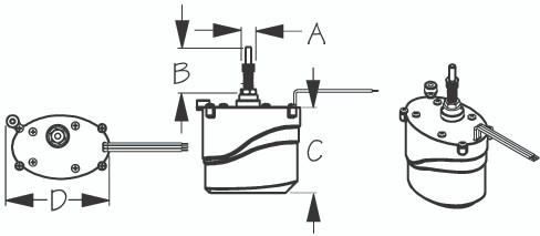 Sea Dog Marine - Waterproof Wiper Motor Only - Sea-dog Line (412321w-3)