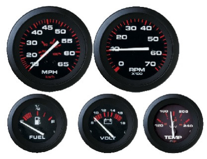 Sea Star Solutions - 6 Gauge Set, Amega - Tachometer/hr (69709p)