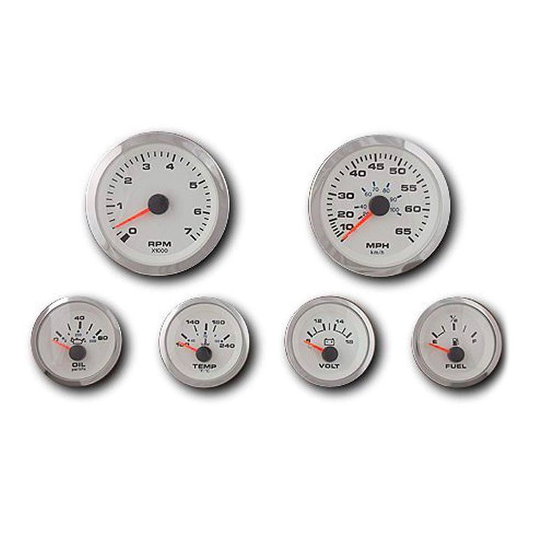 Sea Star Solutions - 6 Gauge Set, White Premier Pro (67654p)