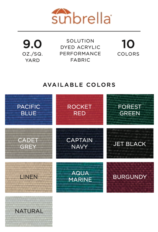 Taylormade - Pont Top Only Sunbrella 96"x56 (84000ag)