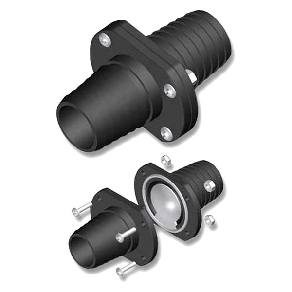Th Marine - 1 1/8 Inline Scupper-black (ils-1200-dp)