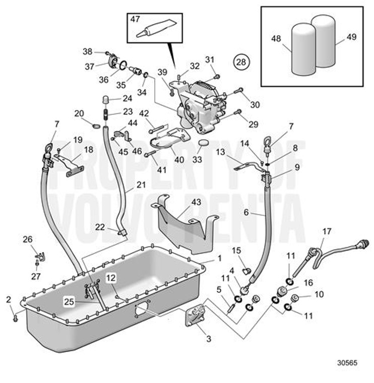 Volvo Penta - Six Point Socket Screen - Volvo Penta (994784)