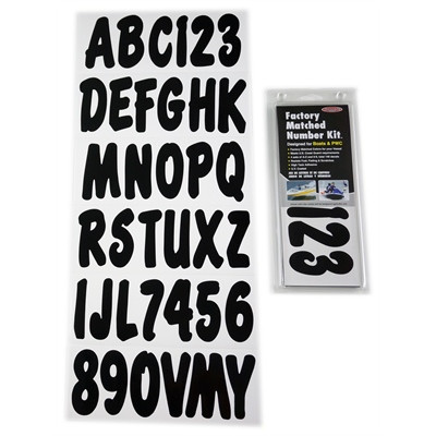 Hardline Products - Letter Kit Black - BLK200EC