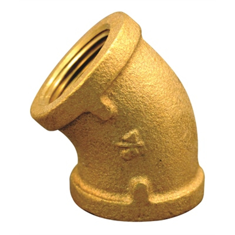 Midland Industries - 3/4" 45 Elbow Brass - 44-184 Midland Industries - 3/4" 45 Elbow Brass - 44-184