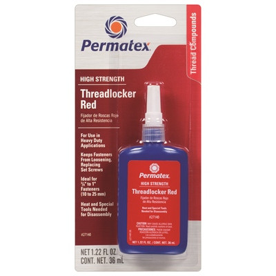 Permatex  - Thrd Lck Red 271 36 Ml - 27140