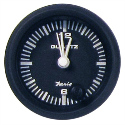 Riverside Mfg - Euro Blk Quartz Clock - 12825