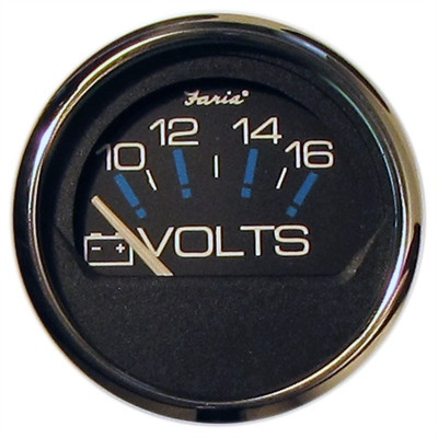 Riverside Mfg - Ss Blk Volt Meter - 13705