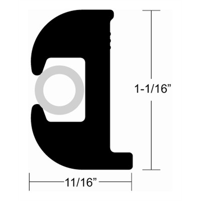 Taco Aftermarket - Black Rub Rail 50' - V11-0809BKA50-1