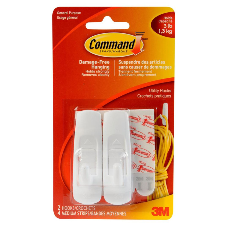 3m - Command  Medium Utility Hooks - 17001ES