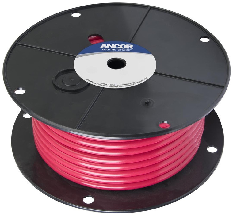 Ancor - 100' #4 Red Tinned Copper - 113510