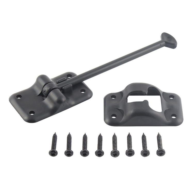 Ap Products - Plastic Door Holdback 6' Black - 013-085BL