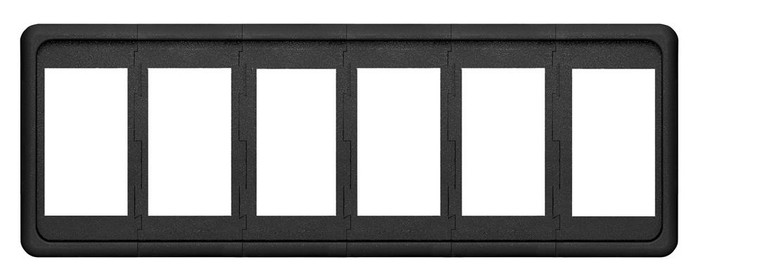 Blue Sea - Contura Mounting Panel 6pos - 8260-BSS