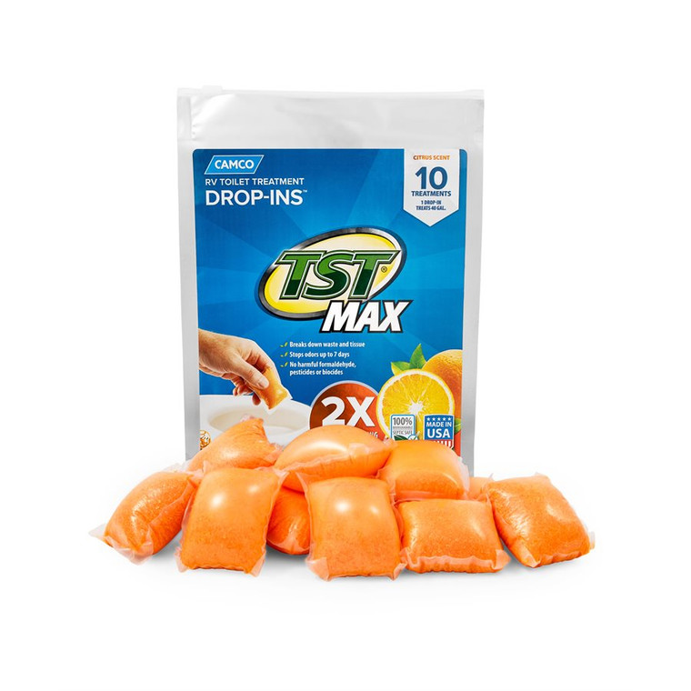 Camco - Tst Max Orange Drop-ins  10/bag (e) - 41178