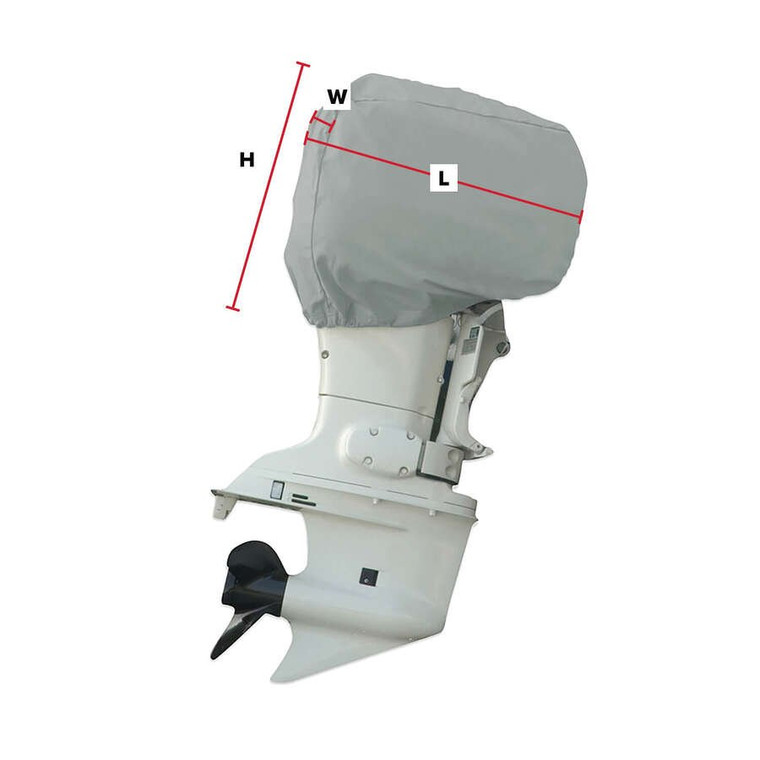 Carver - 10 Hp O/b Motor Cover-pfii Gray - 70001F-10